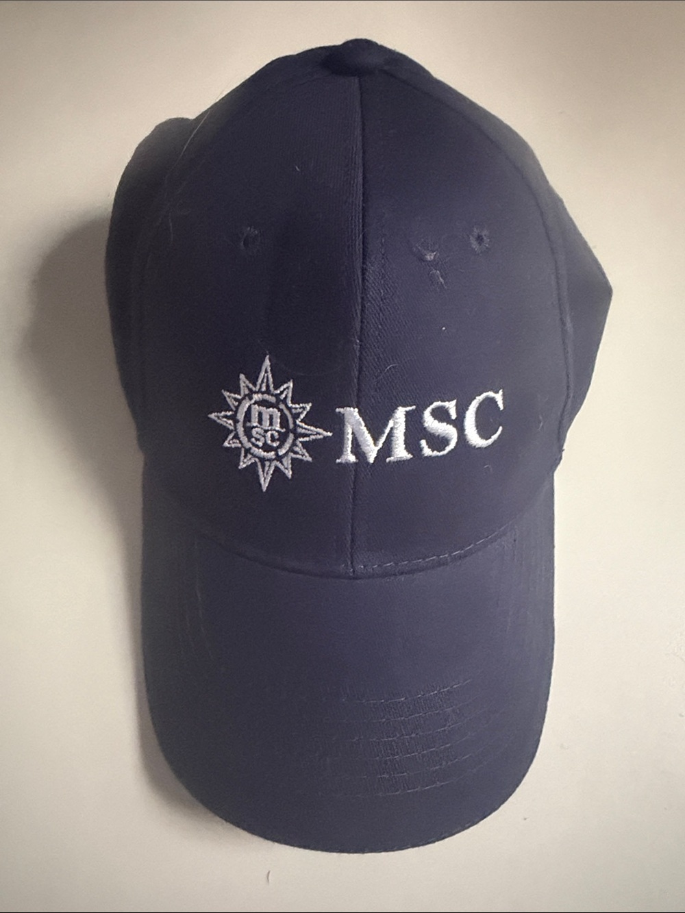 MSC Embroidered Men's Baseball Cap - Navy